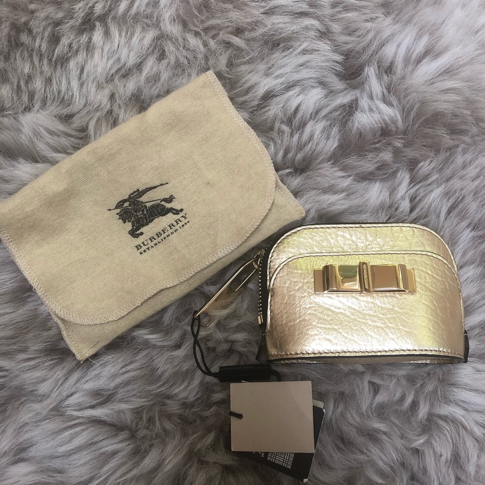 NWT Burberry Bow Coin Purse